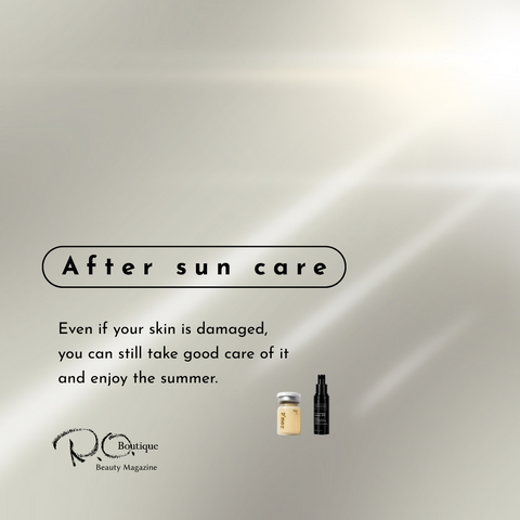 陽射しを浴びた後のスキンケアについて🌴☀️