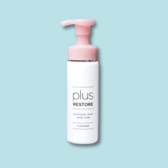 【plus RESTORE】クレンジングソープ泡ホームケア