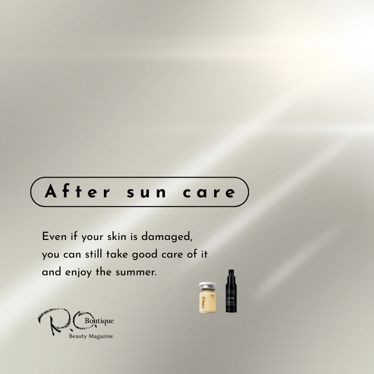 陽射しを浴びた後のスキンケアについて🌴☀️